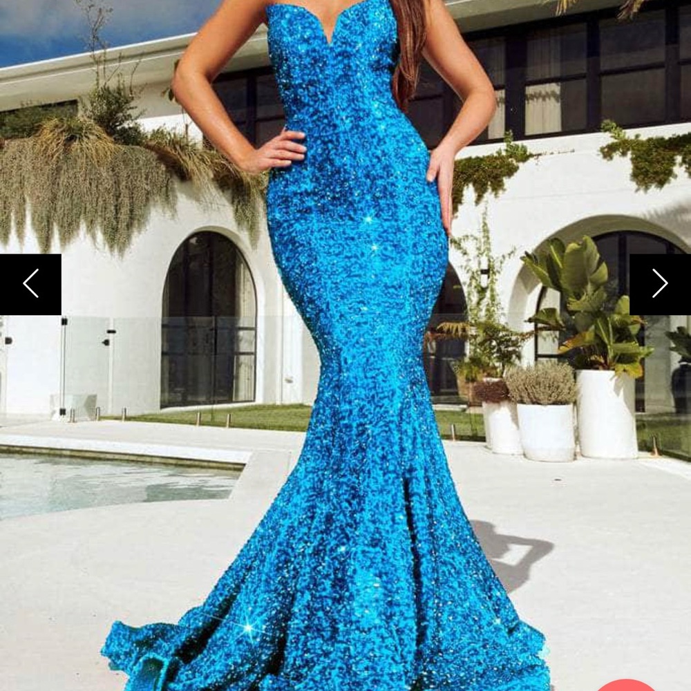 Portia and Scarlett Vibrant Blue Sequin Dress